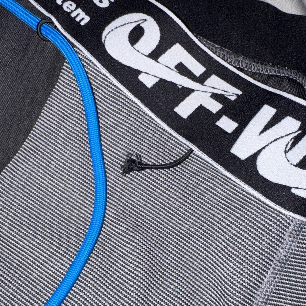 Off-White Gray And Black Performance Leggings Wit… - image 3